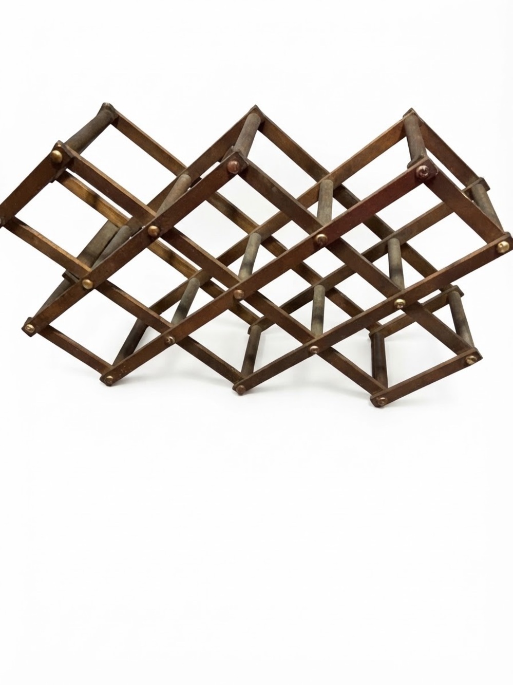 Expandable Wooden Wine Rack - Brown